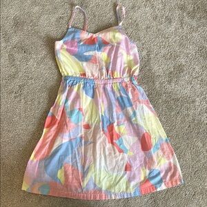 Color Summer Cutout Back GAP Dress